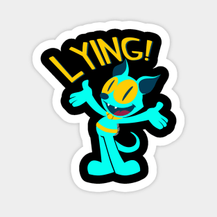 Lying the Cat Sticker